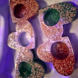 Heart-Shaped Christmas Candle Holder